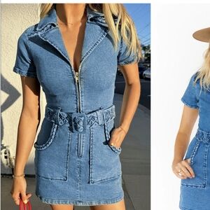 Show me Your MuMu The Outlaw Denim Dress/ Large